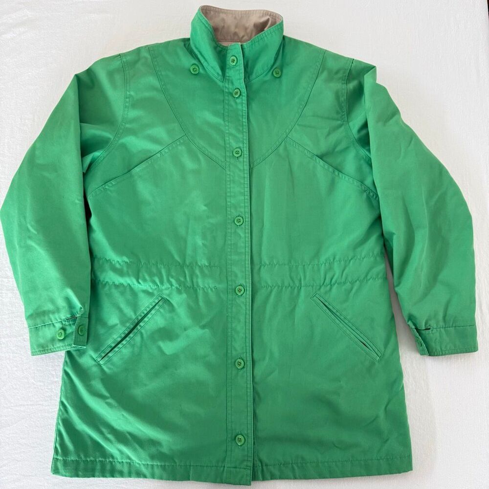 Vintage 90s London Fog Kelly Green Trench Coat | Thinsulate Removable Liner | Wo